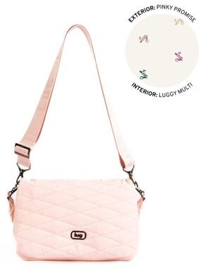 Lug Bina CloudGo Foldover Crossbody Bag in Pinky Promise